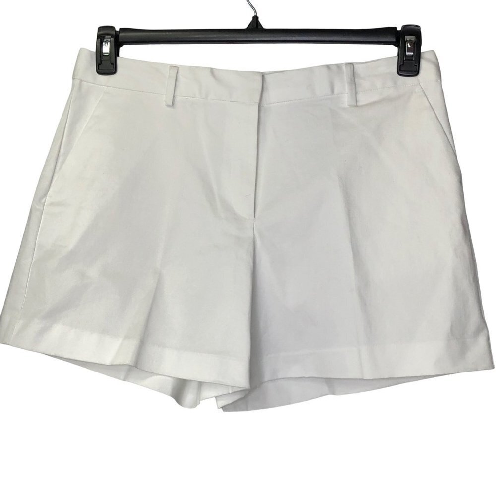 $74 Michael Michael Kors Stretch Twill WHITE Shorts size 16 nwt